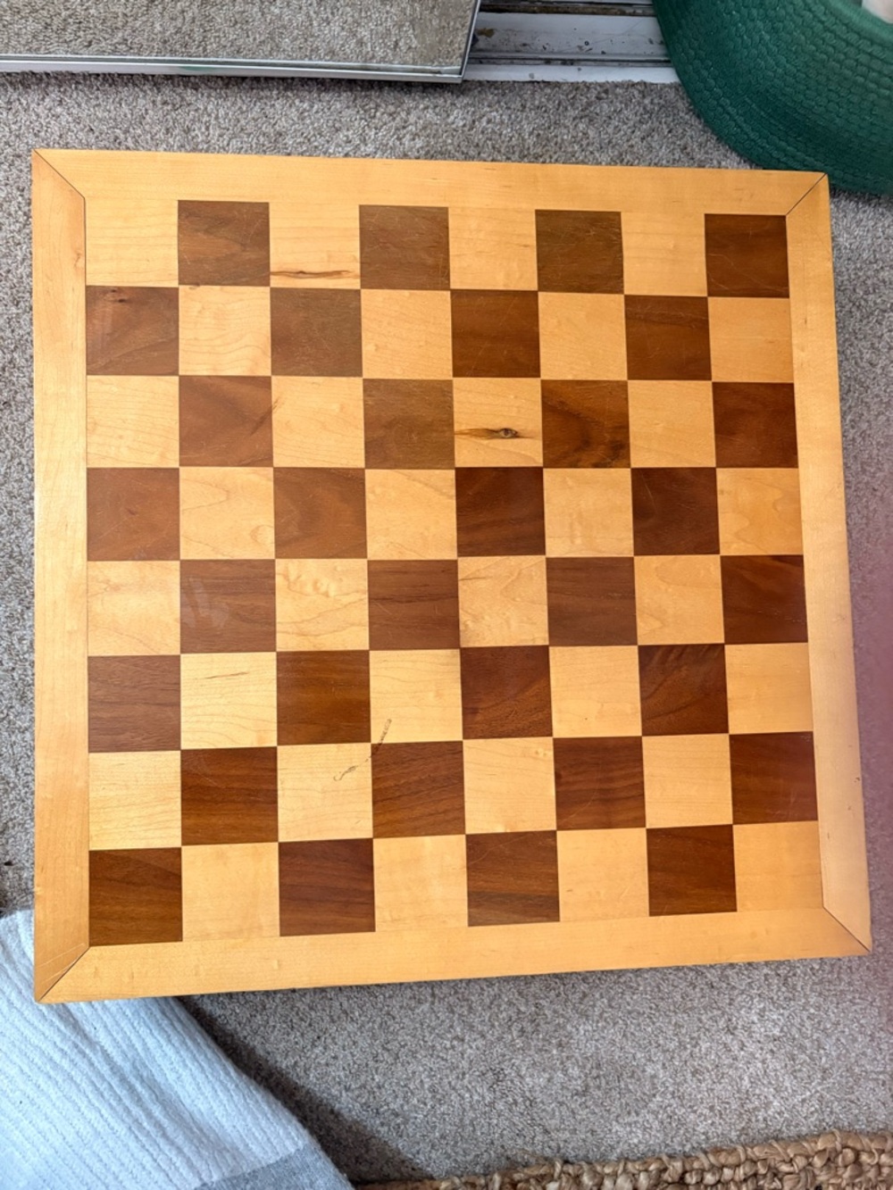 Classic Wooden Chess Board - Natural & Brown